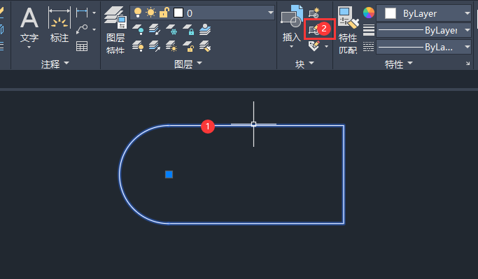 CAD怎么编辑块第1步