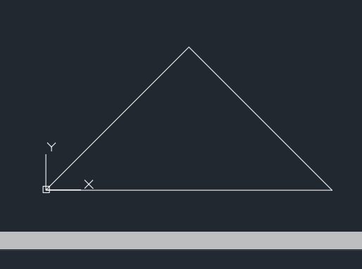 cad怎么用坐标画三角形第6步