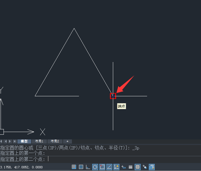 ZWCAD��Բ�����㻭Բ�ķ�����4��