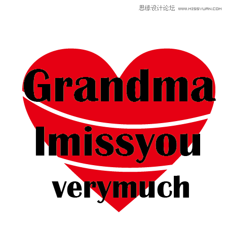 Ai文字封套扭曲制作心形英文字体 软件自学网