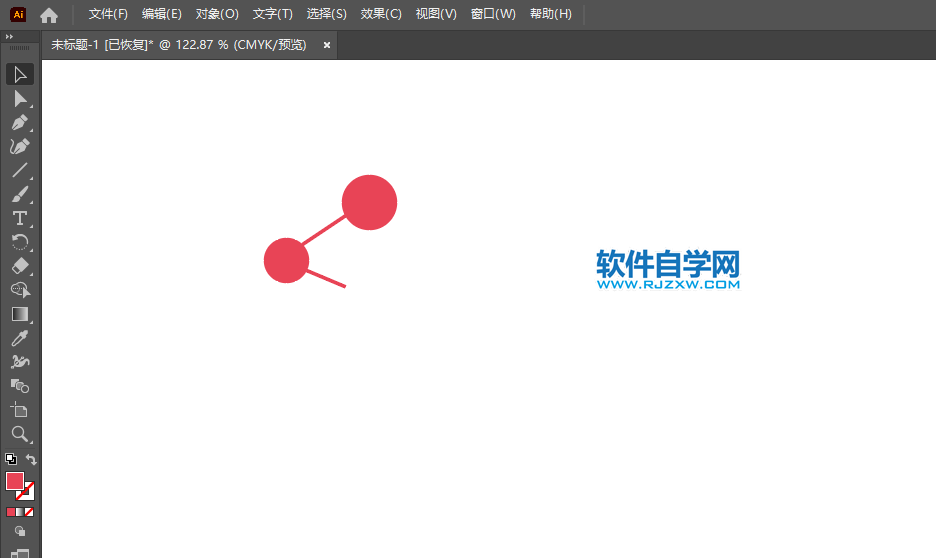 ai怎么设计一个分享图案第3步