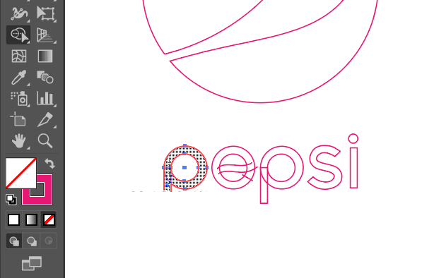 怎么用illustrator设计Pepsi图标第8步
