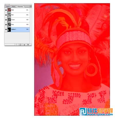 利用PS色彩范围抠出复杂人物图像教程_软件自学网