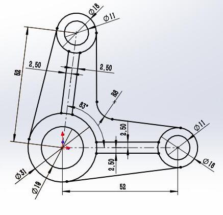 solidworks新手抓住关建点线就能轻松绘草图