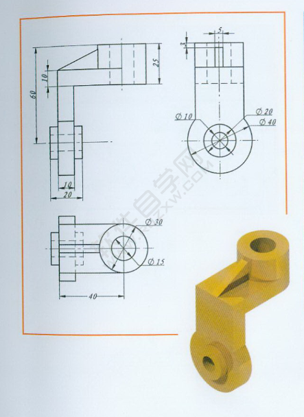 solidworks新手建模练习题025