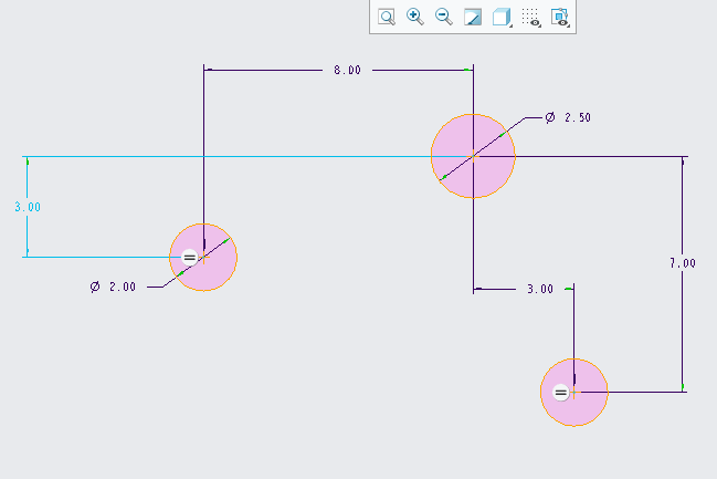 creo怎么画三个圆的相切弧第2步