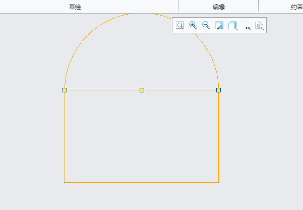 creo如何在矩形边上画圆弧的方法