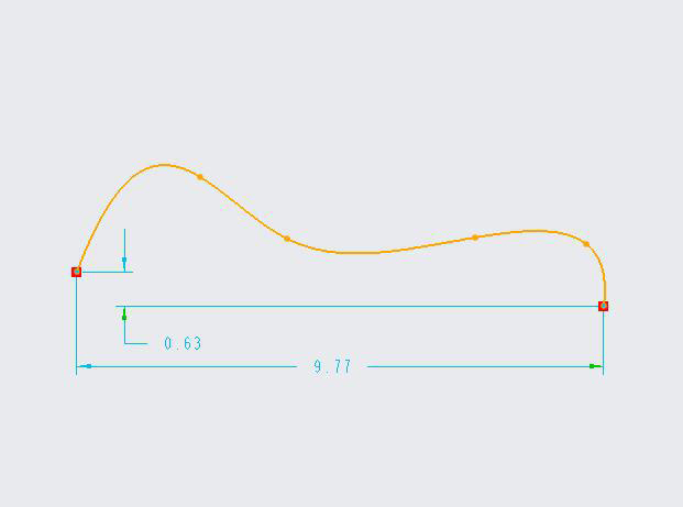 CREO如何创建样条曲线第4步