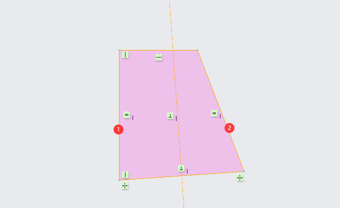 CREO5.0中怎么用相等约束让两条直线相等第4步
