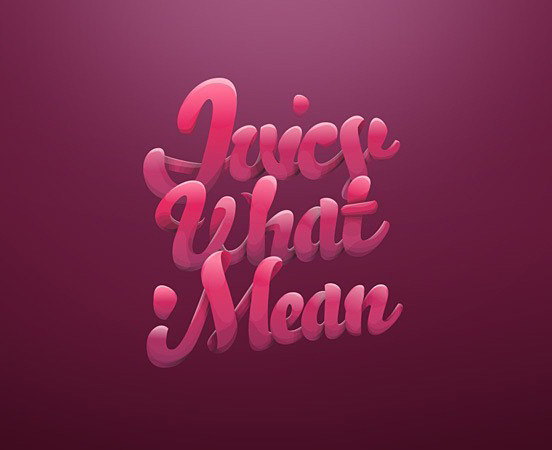 精致的艺术字体设计效果