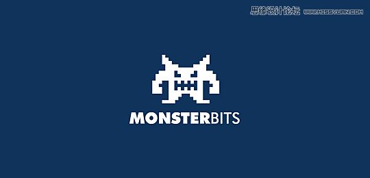 以怪兽为设计元素的logo设计