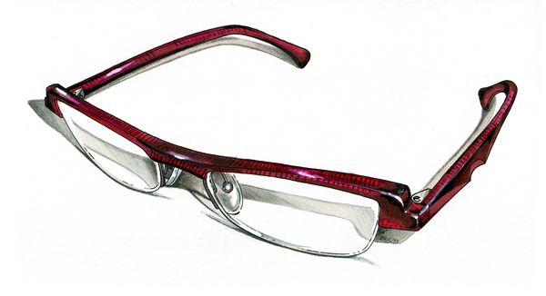 手绘眼镜工艺设计