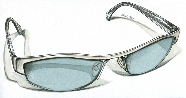 手绘眼镜工艺设计