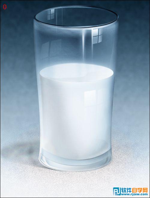 ps绘制装牛奶的杯子