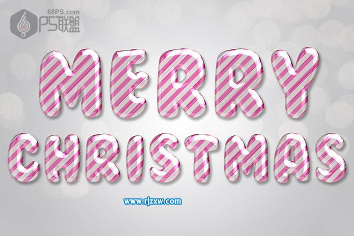 设计糖果色效果字体教程