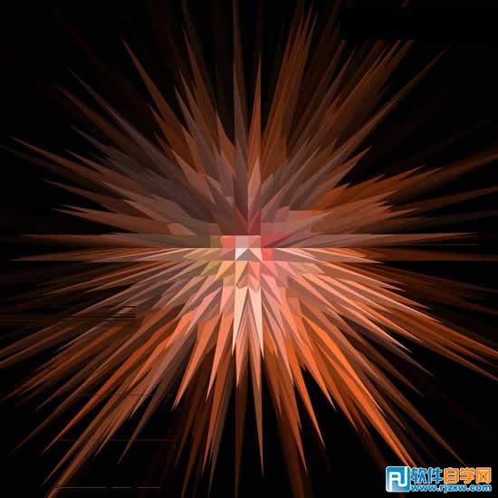 ps滤镜制作水晶放射光线