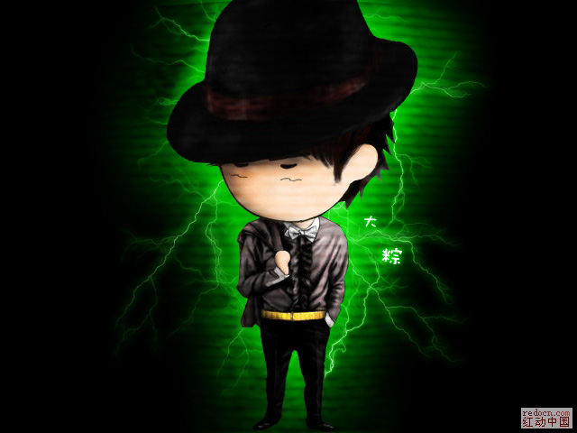 给人物图片加上超酷的闪电背景 软件自学网