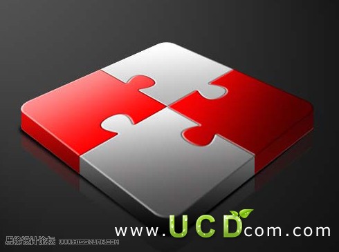 制作一个简单的拼贴立体图标 软件自学网