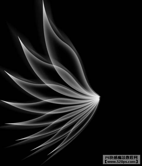 制作漂亮的彩色光影翅膀