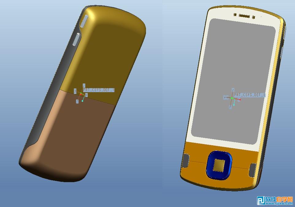 用proe50设计的智能手机